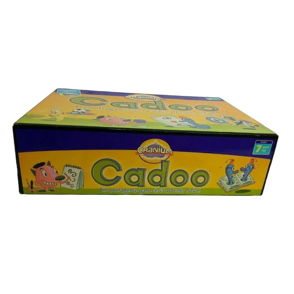 Cranium Cadoo Family Board Game Act Sculpt Decode Guess 2001 Baseman COMPLETE